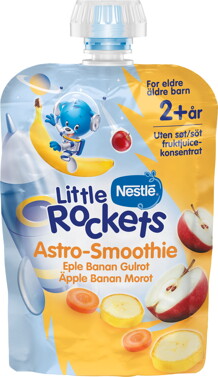 Nestlé Little Rockets klämmis Äpple Banan morot