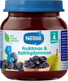 Nestlé fruktmos og katrinplommon