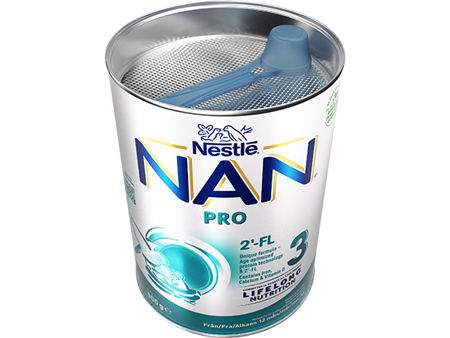 Nestlé NAN PRO 3 pulver 800g burk open 1