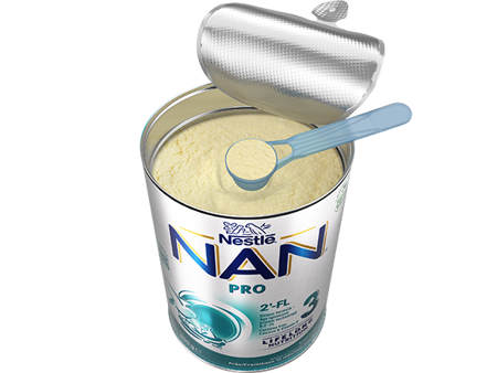 Nestlé NAN PRO 3 pulver 800g burk open 2