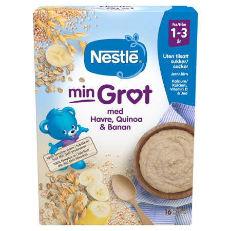 Nestlé min Fullkornsgröt Havre, Quinoa & Frukt